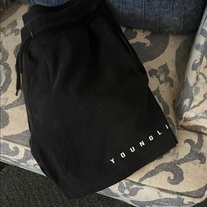 YoungLA Black Athletic Shorts